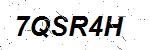 CAPTCHA verification image containing distorted text characters