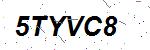 CAPTCHA verification image containing distorted text characters