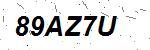CAPTCHA verification image containing distorted text characters