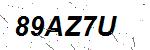 CAPTCHA verification image containing distorted text characters