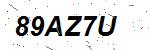 CAPTCHA verification image containing distorted text characters