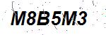 CAPTCHA verification image containing distorted text characters