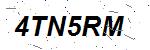 CAPTCHA verification image containing distorted text characters