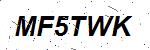 CAPTCHA verification image containing distorted text characters