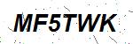 CAPTCHA verification image containing distorted text characters