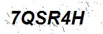 CAPTCHA verification image containing distorted text characters