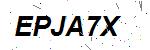 CAPTCHA verification image containing distorted text characters