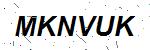 CAPTCHA verification image containing distorted text characters