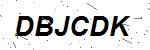 CAPTCHA verification image containing distorted text characters