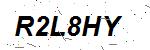 CAPTCHA verification image containing distorted text characters