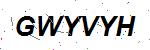CAPTCHA verification image containing distorted text characters