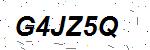 CAPTCHA verification image containing distorted text characters
