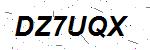 CAPTCHA verification image containing distorted text characters