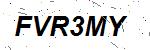 CAPTCHA verification image containing distorted text characters