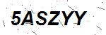 CAPTCHA verification image containing distorted text characters