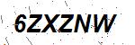 CAPTCHA verification image containing distorted text characters
