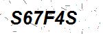 CAPTCHA verification image containing distorted text characters