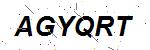 CAPTCHA verification image containing distorted text characters