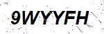 CAPTCHA verification image containing distorted text characters
