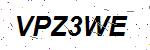 CAPTCHA verification image containing distorted text characters