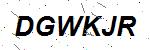 CAPTCHA verification image containing distorted text characters