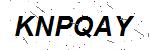 CAPTCHA verification image containing distorted text characters