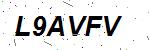 CAPTCHA verification image containing distorted text characters