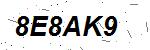 CAPTCHA verification image containing distorted text characters