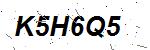 CAPTCHA verification image containing distorted text characters