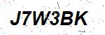 CAPTCHA verification image containing distorted text characters