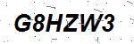 CAPTCHA verification image containing distorted text characters