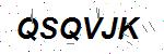 CAPTCHA verification image containing distorted text characters