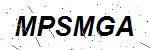 CAPTCHA verification image containing distorted text characters