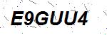 CAPTCHA verification image containing distorted text characters