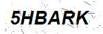 CAPTCHA verification image containing distorted text characters