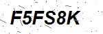 CAPTCHA verification image containing distorted text characters