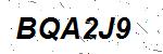 CAPTCHA verification image containing distorted text characters