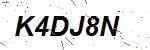 CAPTCHA verification image containing distorted text characters