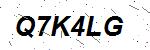 CAPTCHA verification image containing distorted text characters