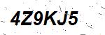CAPTCHA verification image containing distorted text characters