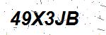 CAPTCHA verification image containing distorted text characters