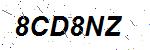 CAPTCHA verification image containing distorted text characters