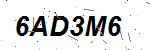 CAPTCHA verification image containing distorted text characters