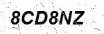 CAPTCHA verification image containing distorted text characters