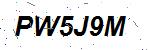 CAPTCHA verification image containing distorted text characters