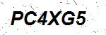 CAPTCHA verification image containing distorted text characters