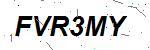 CAPTCHA verification image containing distorted text characters