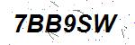 CAPTCHA verification image containing distorted text characters