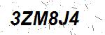 CAPTCHA verification image containing distorted text characters