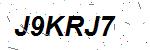 CAPTCHA verification image containing distorted text characters
